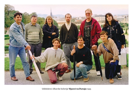 Udeleženci slikarske kolonije Vipavci na Dunaju 1995